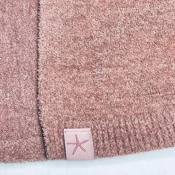 Barefoot Dreams CozyChic UltraLite Blanket Wrap size L/XL Dusty Coral New - Picture 10 of 11